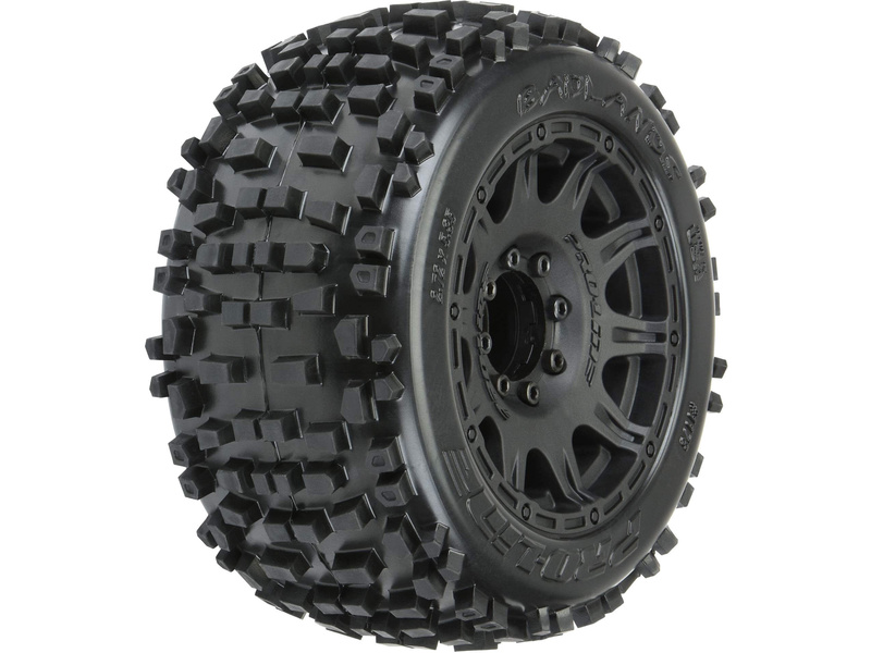 Pro-Line kolo 3.8", pneu Badlands, disk Raid H17 černý (2)