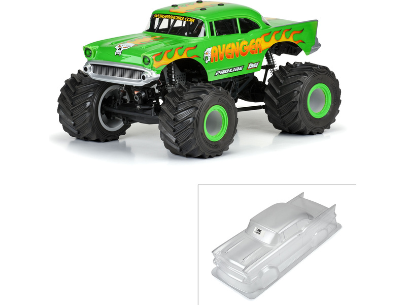 Pro-Line karosérie 1:8 Chevy Bel Air 1957 "Avenger Edition" čirá: Losi LMT