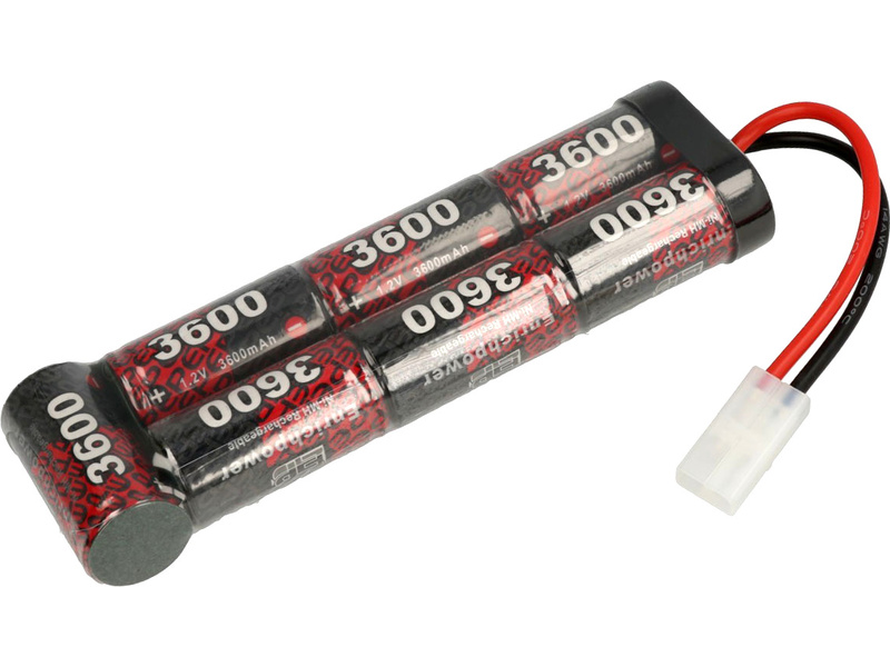 Robitronic NiMH baterie 8.4V 3600mAh plochá EC3 | pkmodelar.cz