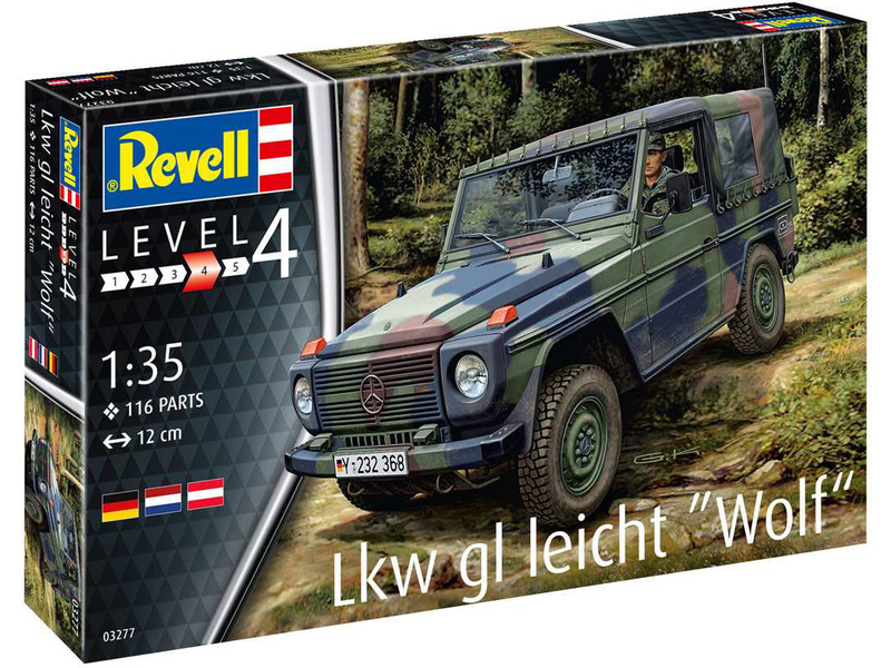 Plastikový model vojenské techniky Revell 03277 Mercedes-Benz Wolf (1:35)