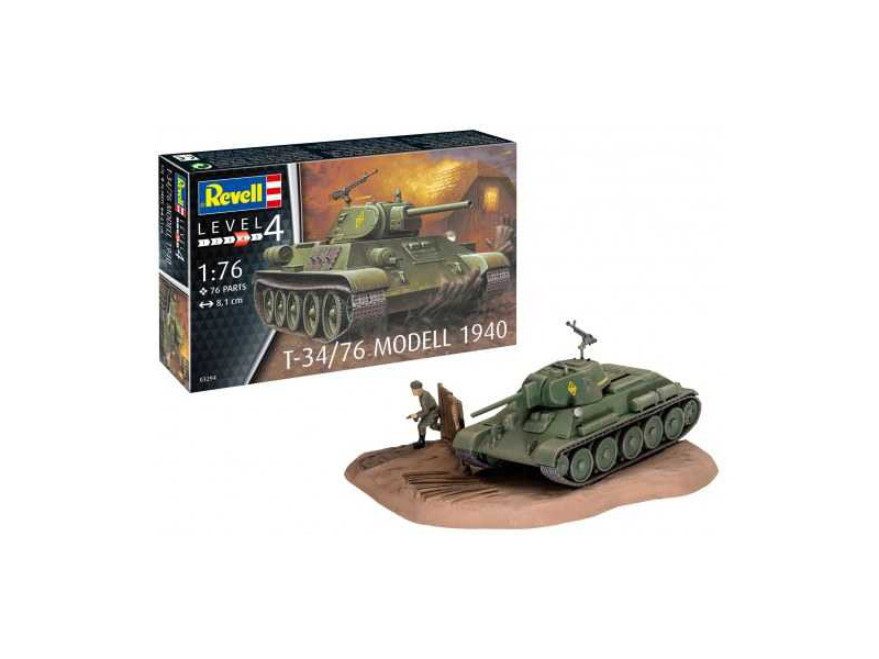 Plastikový model tanku Revell 03294 T-34/76 Modell 1940 (1:76)