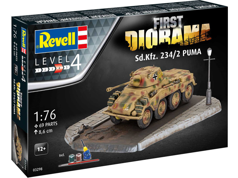 Plastikový model tanku Revell 03298 Sd.Kfz. 234/2 Puma (1:76) | pkmodelar.cz