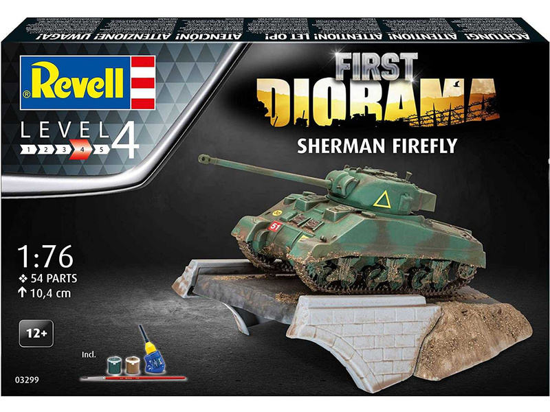 Plastikový model tanku Revell 03299 Sherman Firefly (1:76) (giftset)