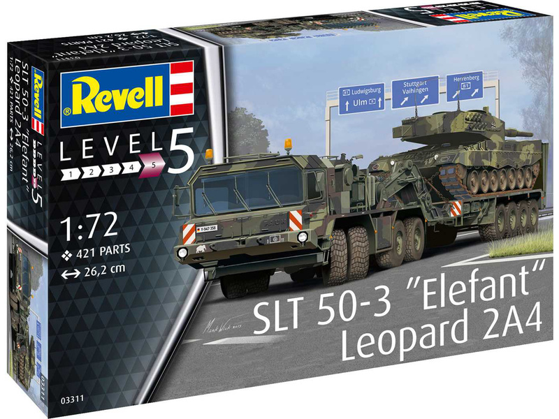 Plastikový model vojenské techniky Revell 03311 SLT 50-3 Elefant a Leopard 2A4 (1:72)