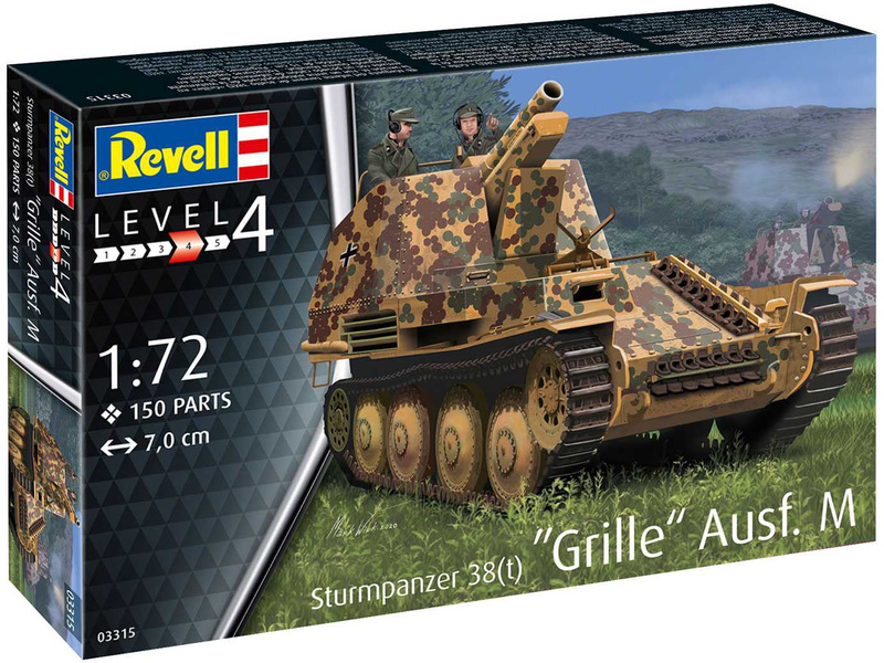 Plastikový model tanku Revell 03315 Sturmpanzer 38(t) Grille Ausf. M (1:72)