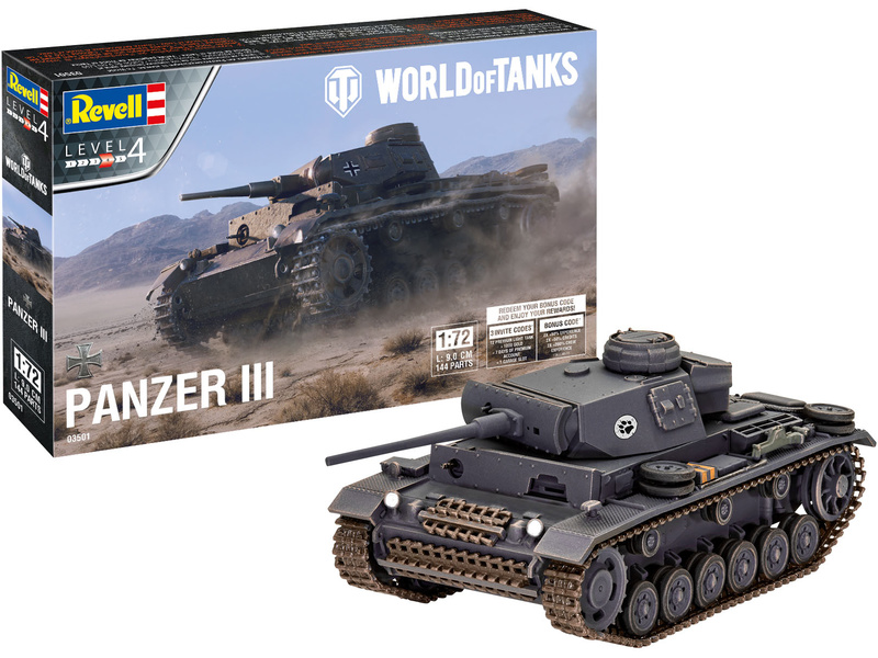 Revell PzKpfw III Ausf. L (1:72) (World of Tanks)