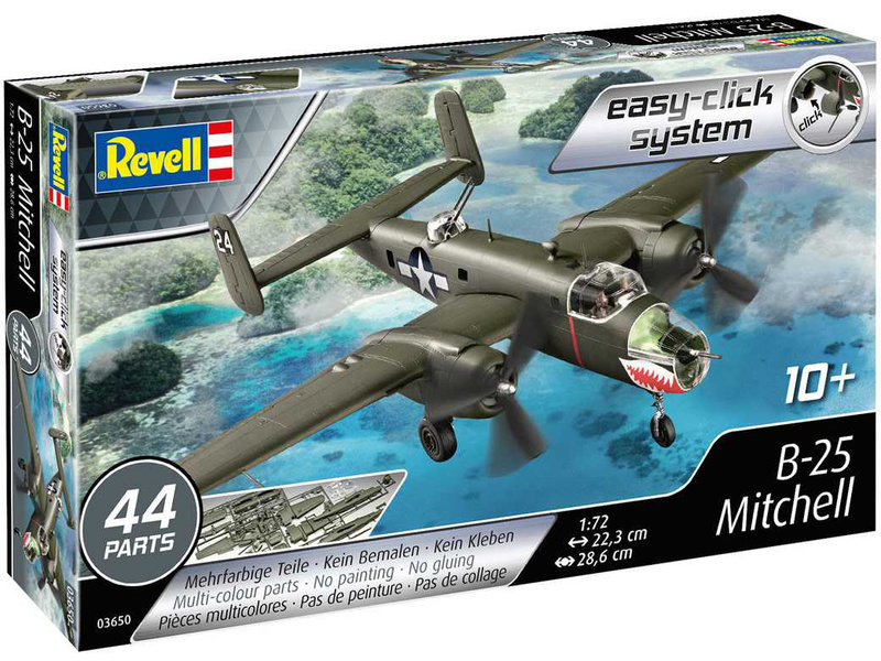 Plastikový model letadla Revell 03650 EasyClick B-25 Mitchel (1:72) | pkmodelar.cz