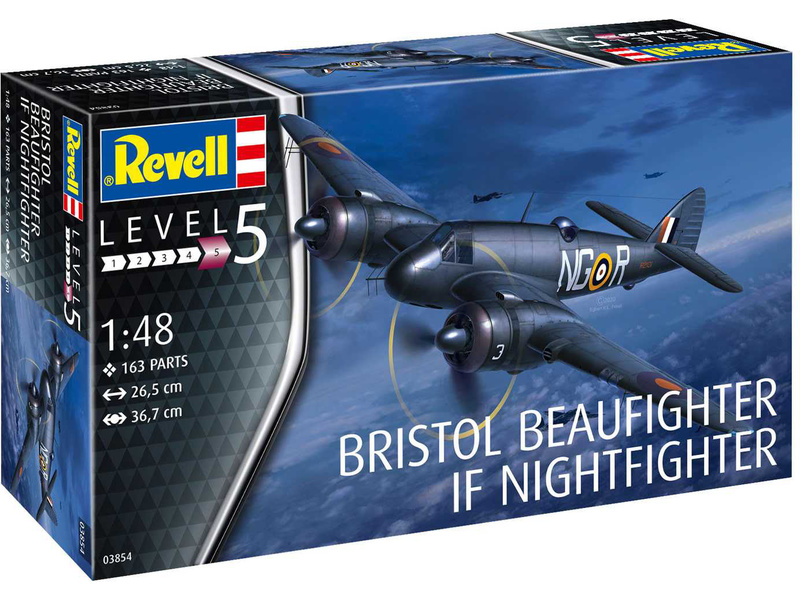 Plastikový model letadla Revell 03854 Beaufighter IF Nightfighter (1:48)