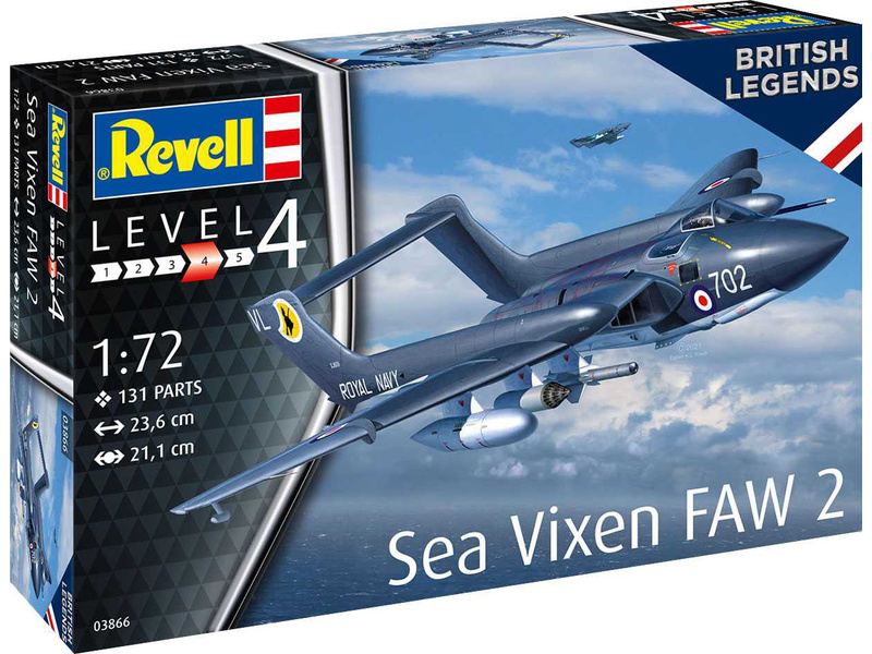 Plastikový model letadla Revell 03866 Sea Vixen FAW 2 70. výročí (1:72)