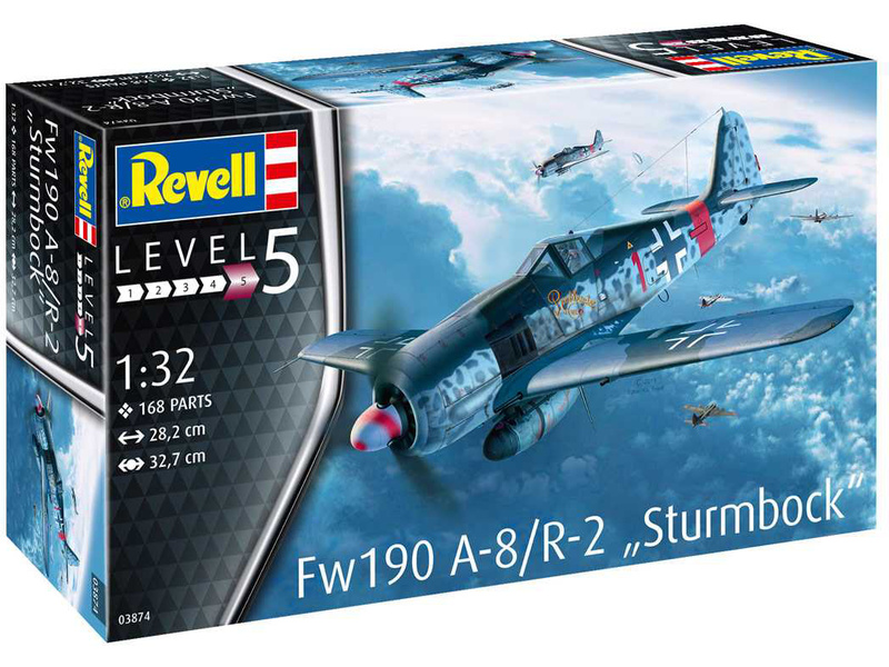 Plastikový model letadla Revell 03874 Focke-Wulf Fw190 A-8 Sturmbock (1:32)