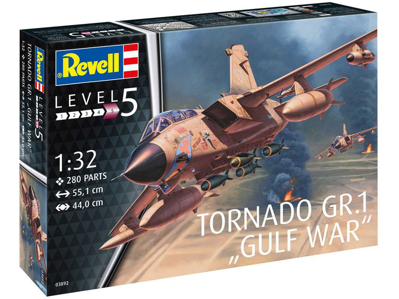 Plastikový model letadla Revell 03892 Panavia Tornado GR Mk. 1 RAF Gulf War (1:32)