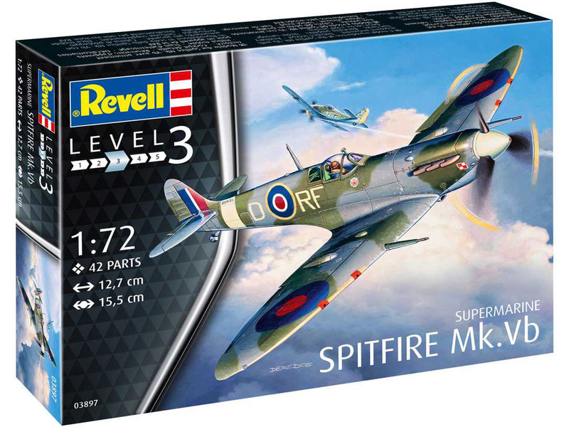 Plastikový model letadla Revell 03897 Supermarine Spitfire Mk. Vb (1:72)