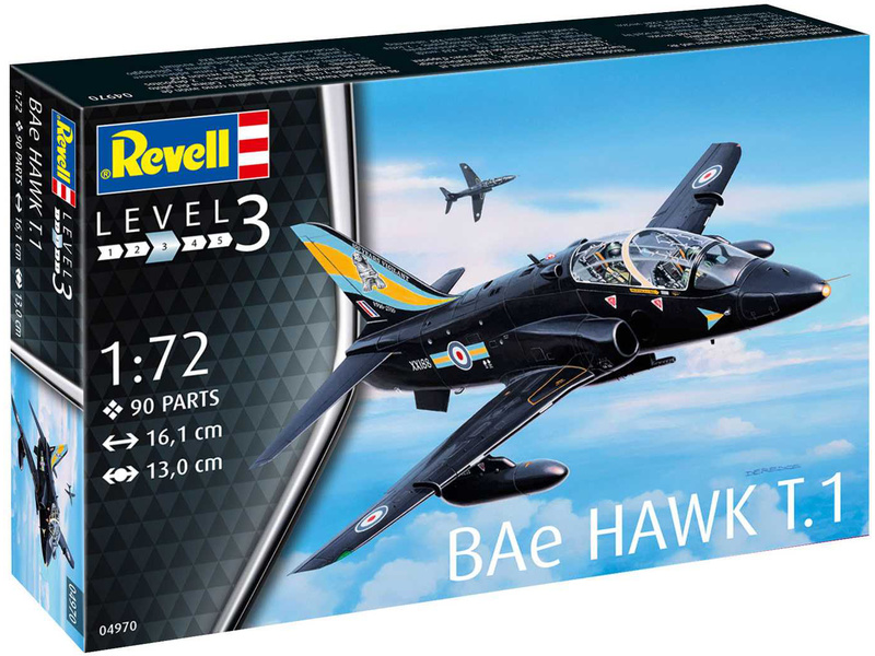 Plastikový model letadla Revell 04970 BAe Hawk T.1 (1:72)