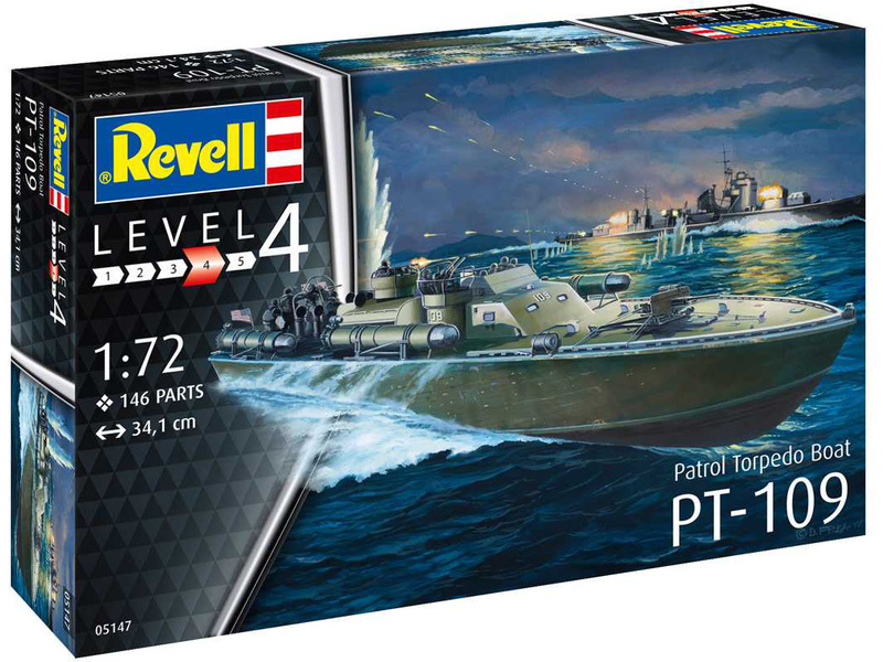 Plastikový model lodě Revell 05147 Patrol Torpedo Boat PT109 (1:72)