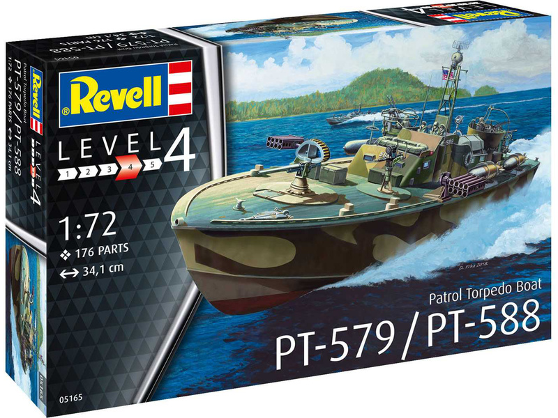 Plastikový model lodě Revell 05165 Patrol Torpedo Boat PT-588/PT-579 (1:72) | pkmodelar.cz