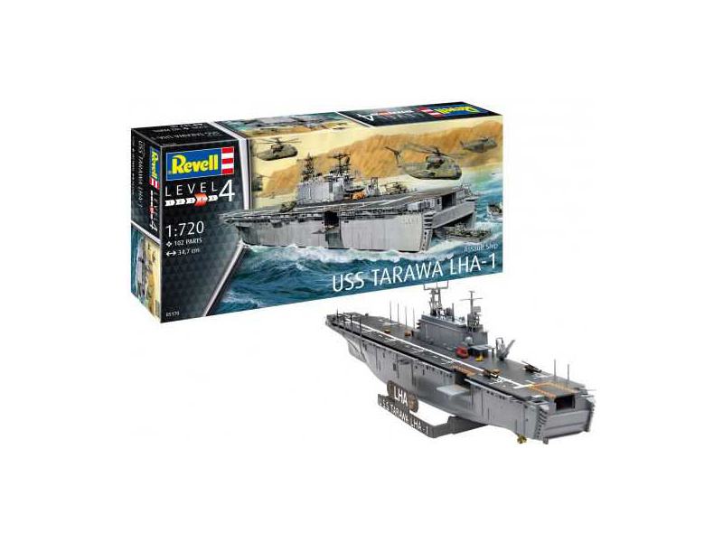 Plastikový model lodě Revell 05170 USS Tarawa LHA-1 (1:720)