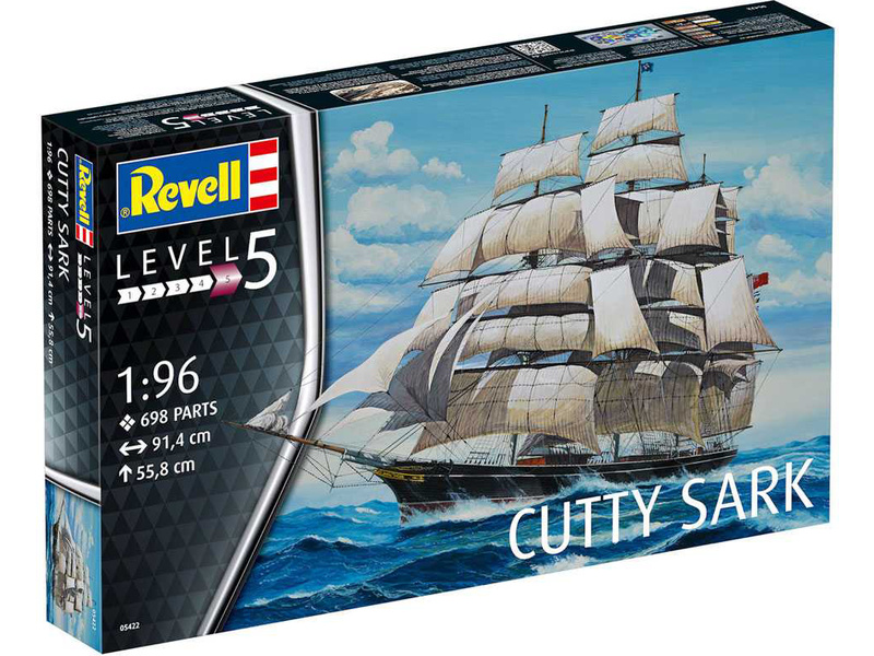 Plastikový model lodě Revell 05422 Model plachetnice Cutty Sark 1:96