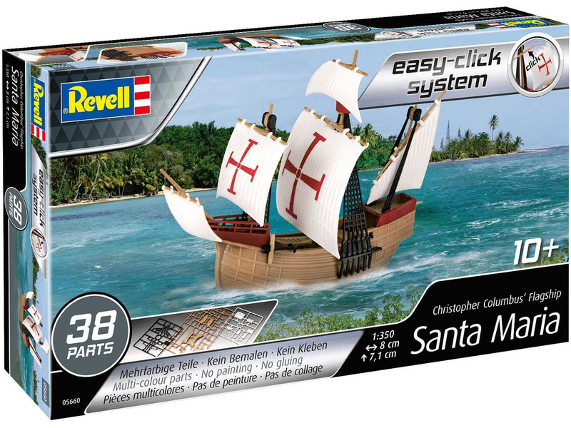 Plastikový model lodě Revell 05660 EasyClick Santa Maria (1:350) | pkmodelar.cz