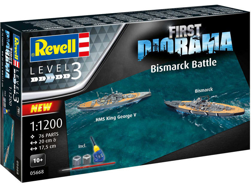 Revell Bismarck Battle (1:1200) (Giftset)