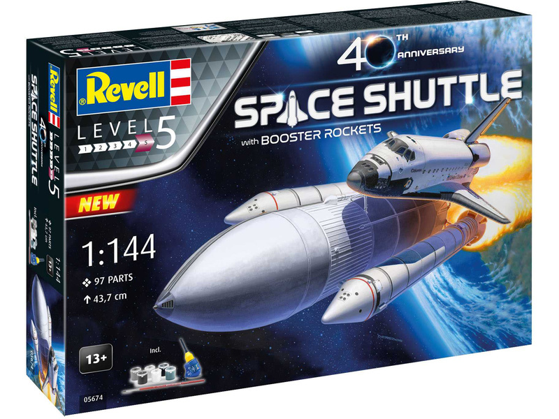 Plastikový model rakety Revell 05674 Space Shuttle (1:144) (giftset)