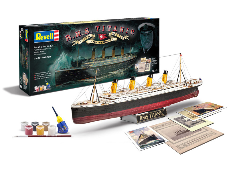 Plastikový model lodě Revell 05715 R.M.S. Titanic 100th anniversary giftset (1:400) | pkmodelar.cz