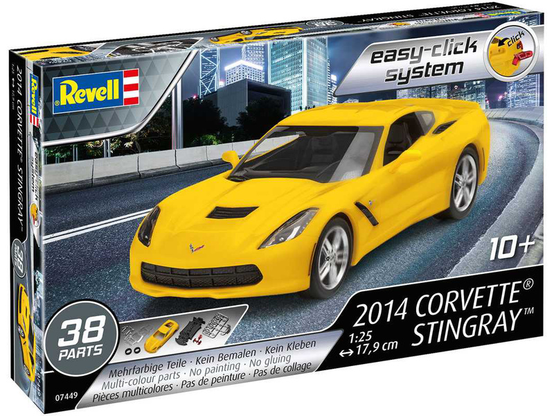 Plastikový model auta Revell 07449 EasyClick Corvette 2014 Stingray (1:25)