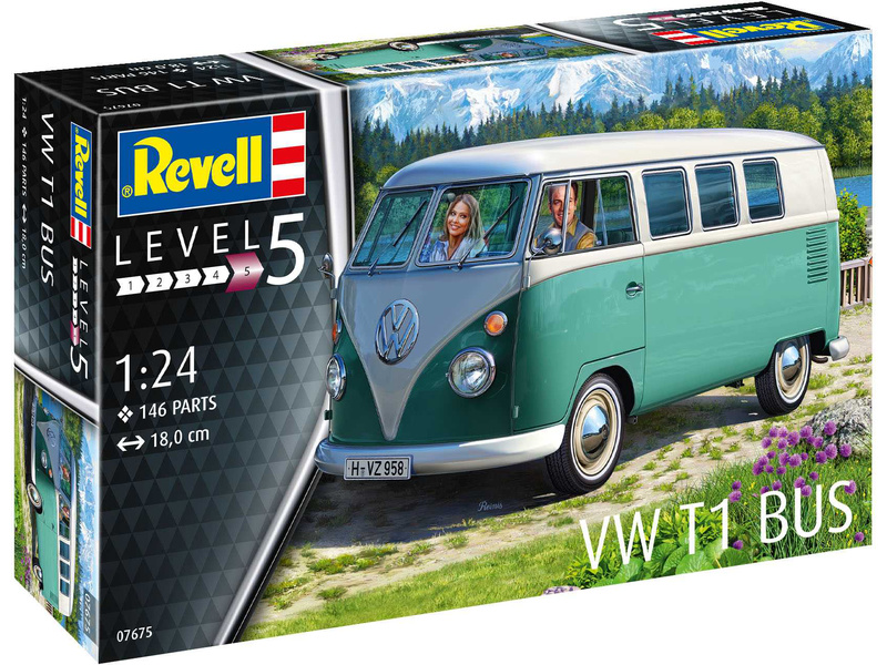 Revell 07675 VW T1 Bus 1:24 | pkmodelar.cz