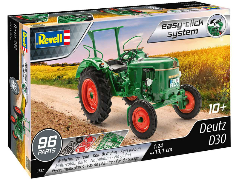 Plastikový model traktoru Revell 07821 EasyClick Deutz D30 (1:24) | pkmodelar.cz