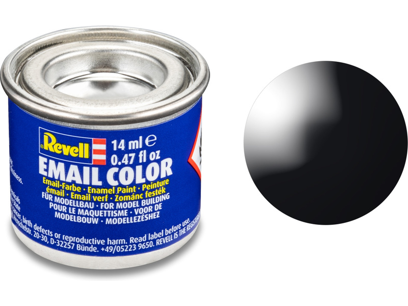 Barva Revell emailová - 32107: leská černá (black gloss) č.7