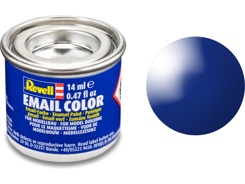 Barva Revell emailová - 32151: leská ultramarínová modrá (ultramarine-blue gloss) č.51