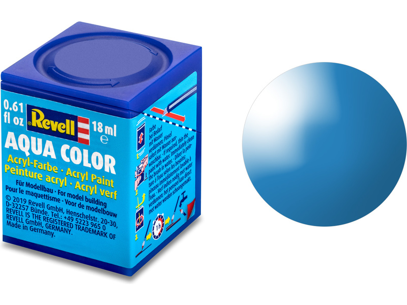  Barva Revell akrylová - 36150: lesklá světle modrá (light blue gloss) č.50