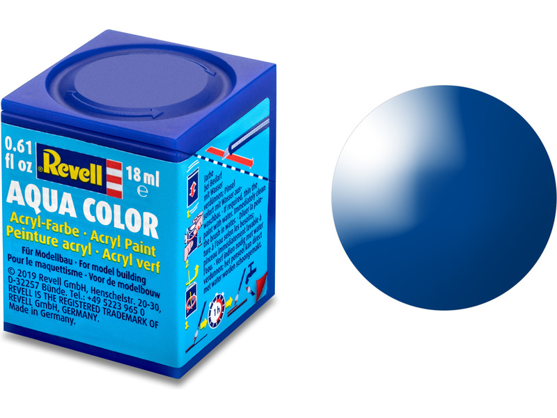 Barva Revell akrylová - 36152: lesklá modrá (blue gloss) č.52