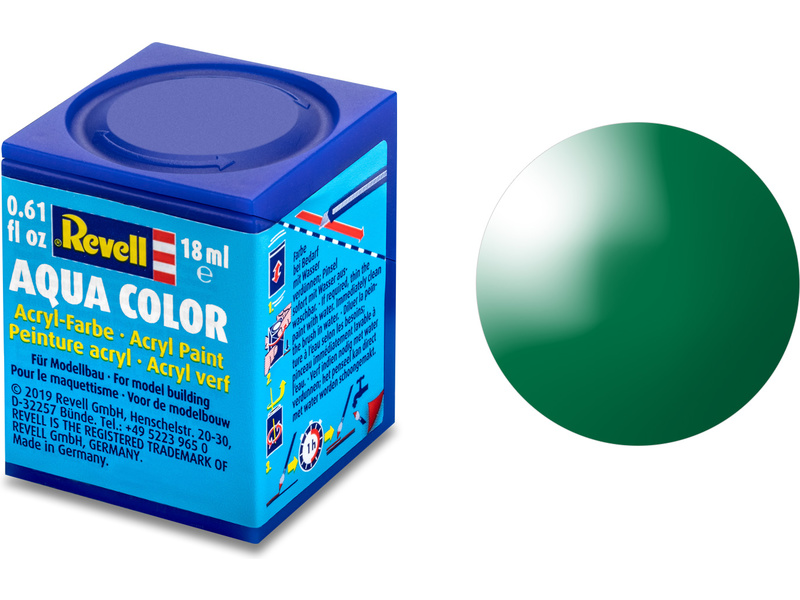 Barva Revell akrylová - 36161: lesklá smaragdově zelená (emerald green gloss) č.61