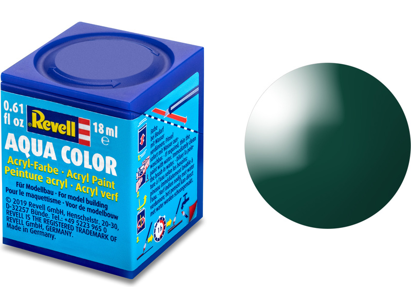 Barva Revell akrylová - 36162: leská zelenomodrá (sea green gloss) č.62