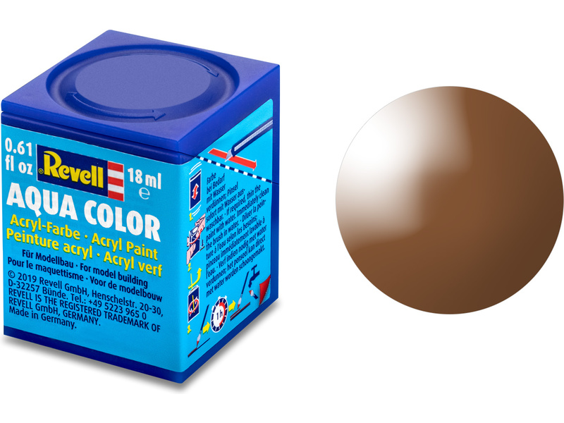Barva Revell akrylová - 36180: leská blátivě hnědá (mud brown gloss) č.80
