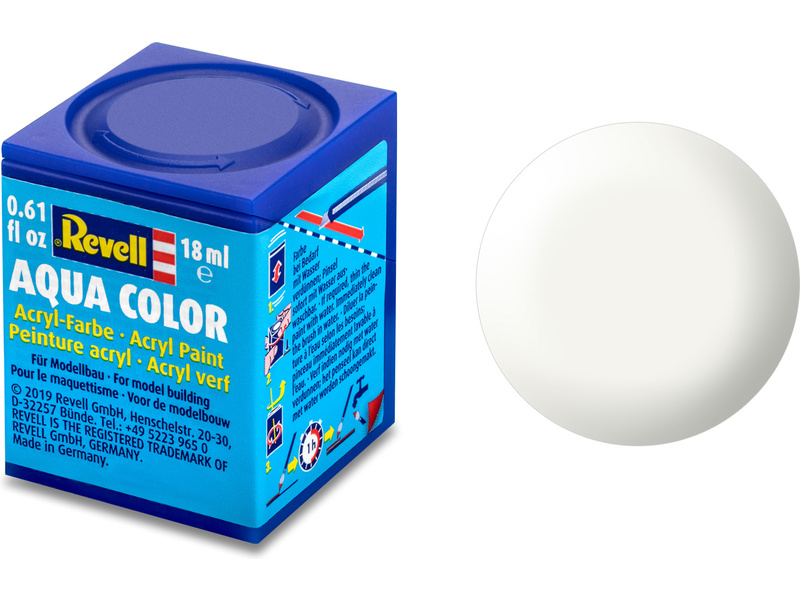 Barva Revell akrylová - 36301: hedvábná bílá (white silk) č.301