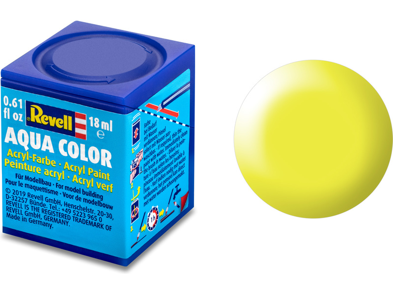 Barva Revell akrylová - 36312: hedvábná světle žlutá (luminous yellow silk) č.312