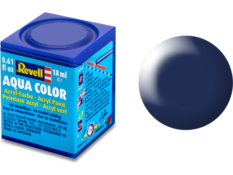Barva Revell akrylová - 36350: hedvábná tmavě modrá (dark blue silk) č.350