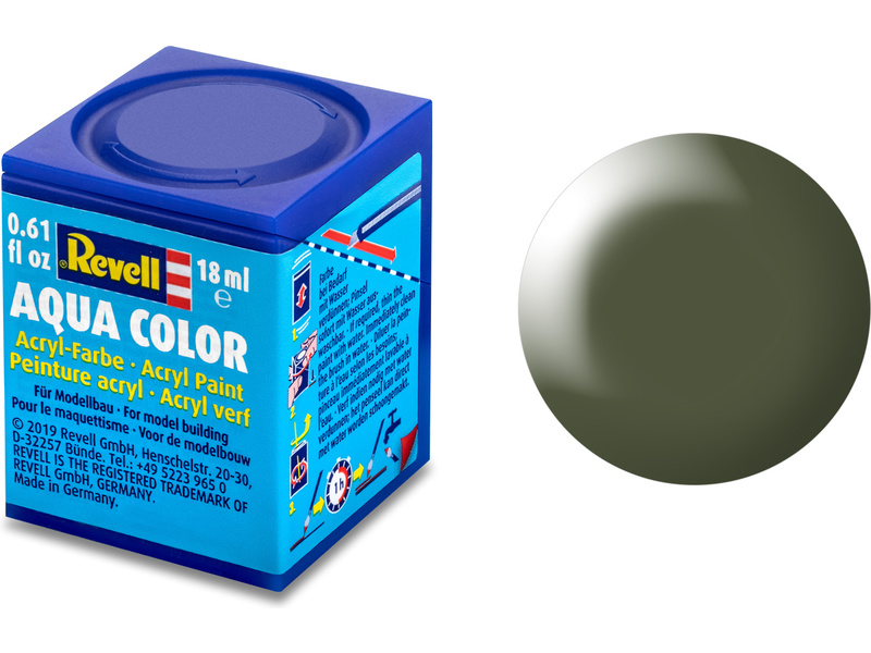 Barva Revell akrylová - 36361: hedvábná olivově zelená (olive green silk) č.361