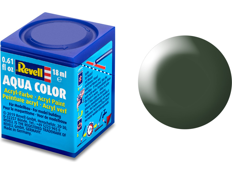 Barva Revell akrylová - 36363: hedvábná tmavě zelená (dark green silk) č.363