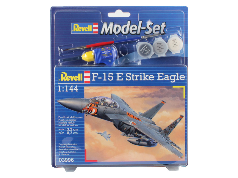 Plastikový model letadla Revell 63996 F-15E Strike Eagle (1:144) sada
