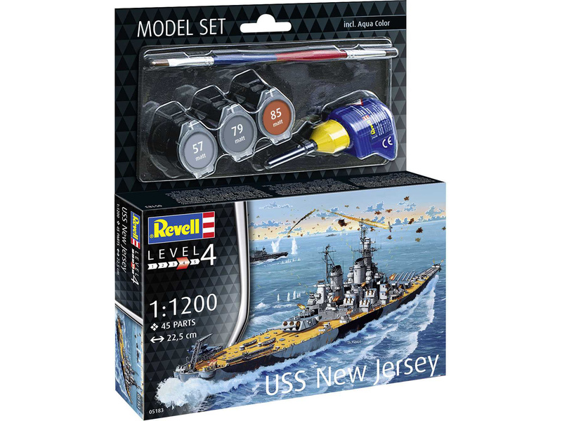 Revell USS New Jersey (1:1200) (sada) | pkmodelar.cz