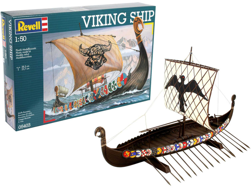 Revell vikingská loď (1:50) (sada) | pkmodelar.cz