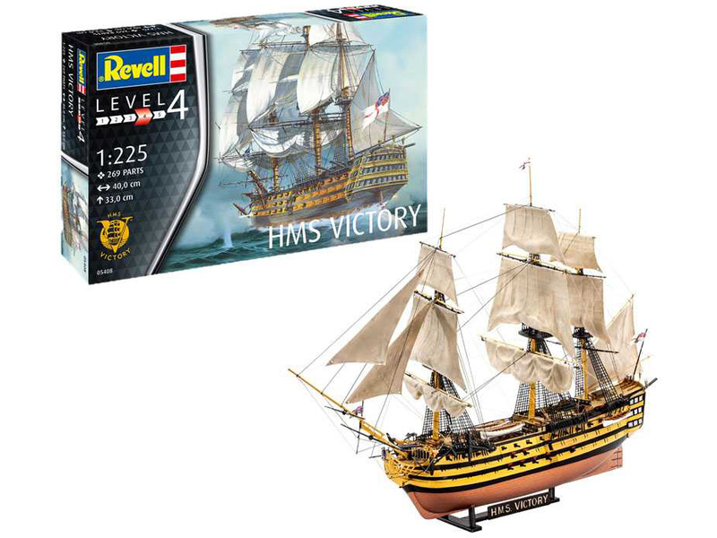 Plastikový model lodě Revell 65408 HMS Victory (1:225) (sada)