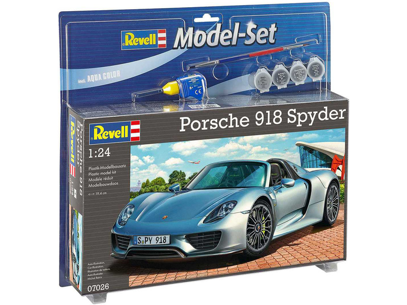 Plastikový model auta Revell 67026 Porsche 918 Spyder (1:24) (set) | pkmodelar.cz