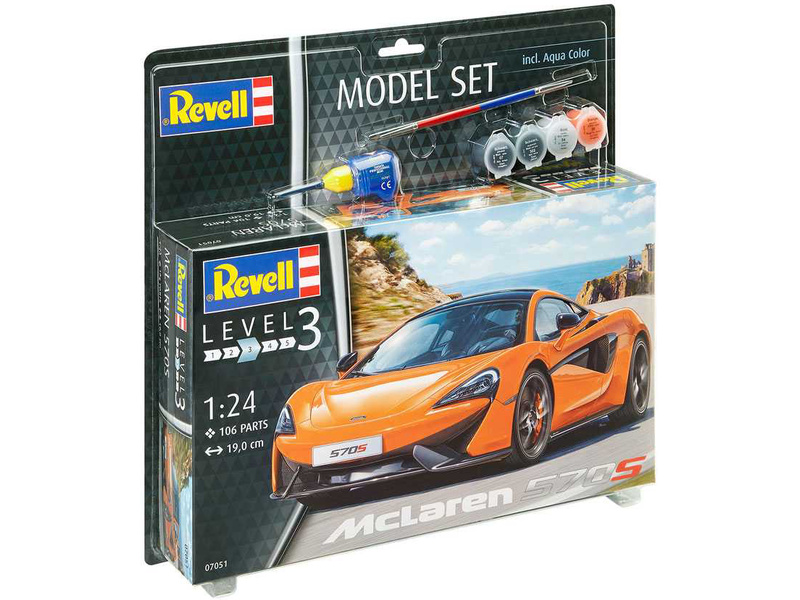 Plastikový model auta Revell 67051 McLaren 570S 1:24 set | pkmodelar.cz