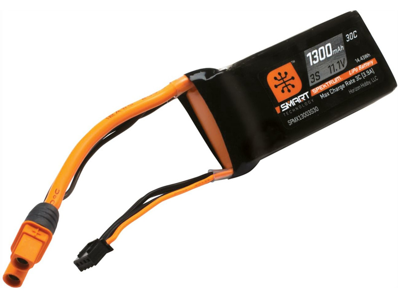 Spektrum Smart LiPo 11.1V 1300mAh 30C IC3 | pkmodelar.cz