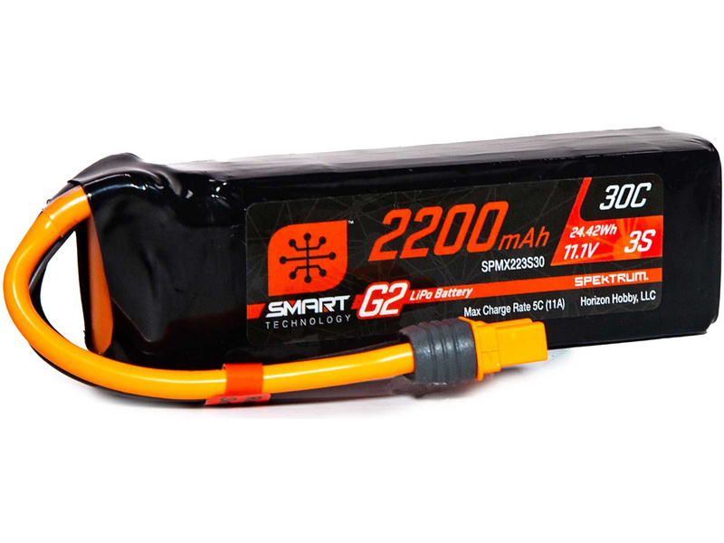 Spektrum Smart G2 LiPo 11.1V 2200mAh 30C IC3 | pkmodelar.cz