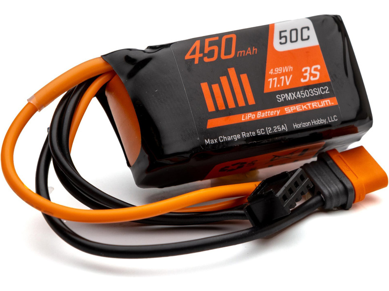 Spektrum Smart LiPo 11.1V 450mAh 50C IC2