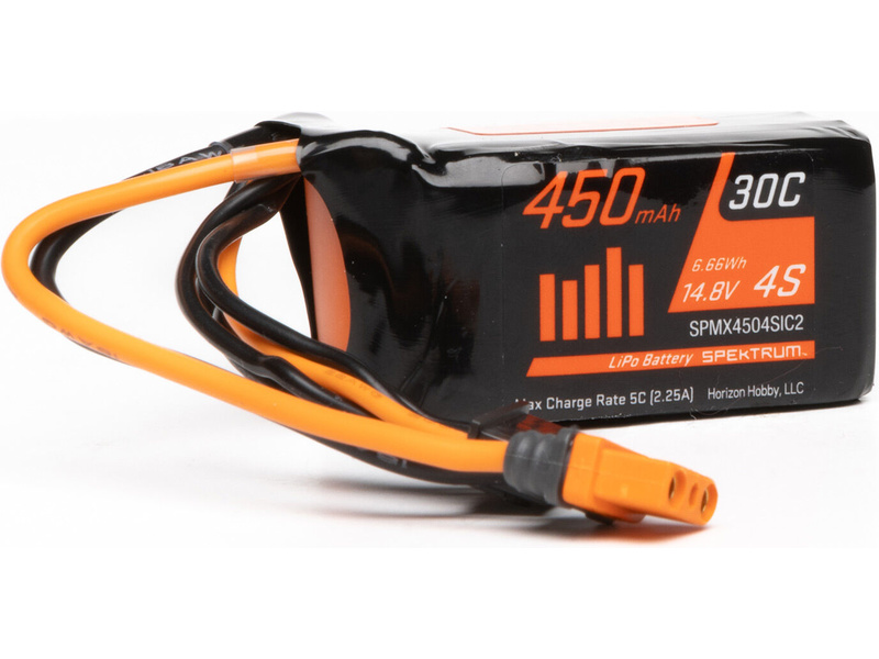 Spektrum LiPo 14.8V 450mAh 30C IC2 | pkmodelar.cz